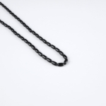 Obsidyen Doğal Taş Dizi (4x7mm Arpa Kesim) - Görsel 4