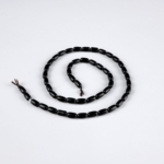 Obsidyen Doğal Taş Dizi (4x7mm Arpa Kesim) - Görsel 3