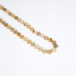 Odun Jasper Doğal Taş Dizi (8mm Yassı Yonca Kesim) - Görsel 3