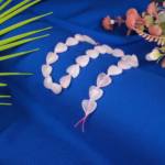 Pembe Kuvars Kalp Doğal Taş Dizi (15mm) - Görsel 2