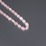 Pembe Kuvars Doğal Taş Dizi (8x12mm) - Görsel 2