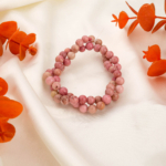 Pembe Rodonit Doğal Taş Dizi (6mm)