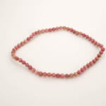 Pembe Rodonit Doğal Taş Dizi (6mm) - Görsel 4