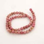 Pembe Rodonit Doğal Taş Dizi (6mm) - Görsel 3