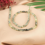 Küp Kesimli Prehnit Doğal Taş Dizi (4mm)