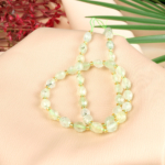 Prehnit Doğal Taş Dizi (6x8mm Kesimli Arpa)