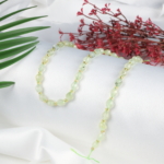 Prehnit Doğal Taş Dizi (6x8mm Kesimli Arpa) - Görsel 2