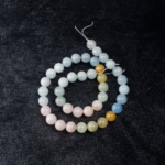 Rainbow Morganit doğal taş dizi 10 mm – pastel renk geçişleriyle sevgi, huzur ve duygusal denge enerjisi yayan toptan doğal taş dizi