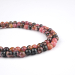 Rodonit Doğal Taş Dizi (4mm) - Görsel 3