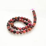 Rodonit Doğal Taş Dizi (8mm) - Görsel 2