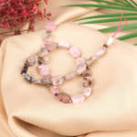 Rodonit Doğal Taş Dizi (8x12mm) - Görsel 2