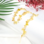 Sarı Opal Doğal Taş Arası Boncuklu Çubuk Dizi - Görsel 2