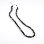 Silver Obsidyen doğal taş dizi 6 mm – siyah zemin üzerindeki gümüş ışıltılarıyla koruma, farkındalık ve enerji temizliği sağlayan toptan doğal taş dizi