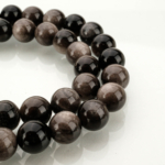 Silver Obsidyen Doğal Taş Dizi (8mm) - Görsel 4