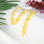 Sitrin Kalp Doğal Taş Dizi (15mm)