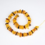 Siyah Sarı Kırık Kehribar Doğal Taş Dizi - Görsel 4