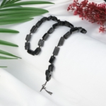 Siyah Turmalin Özel Kesim Doğal Taş Dizi