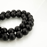Şungit (Shungite) Doğal Taş Dizi (10mm) - Görsel 4
