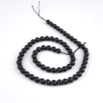 Şungit (Shungite) Doğal Taş Dizi (6mm) - Görsel 3