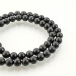 Şungit (Shungite) Doğal Taş Dizi (6mm) - Görsel 4