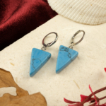 Turkuaz Doğal Taş Küpe