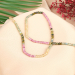 Turmalin 3mm Kesimli Rondel Doğal Taş Dizi - Görsel 2