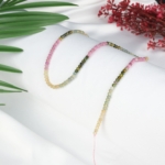 Turmalin 3mm Kesimli Rondel Doğal Taş Dizi