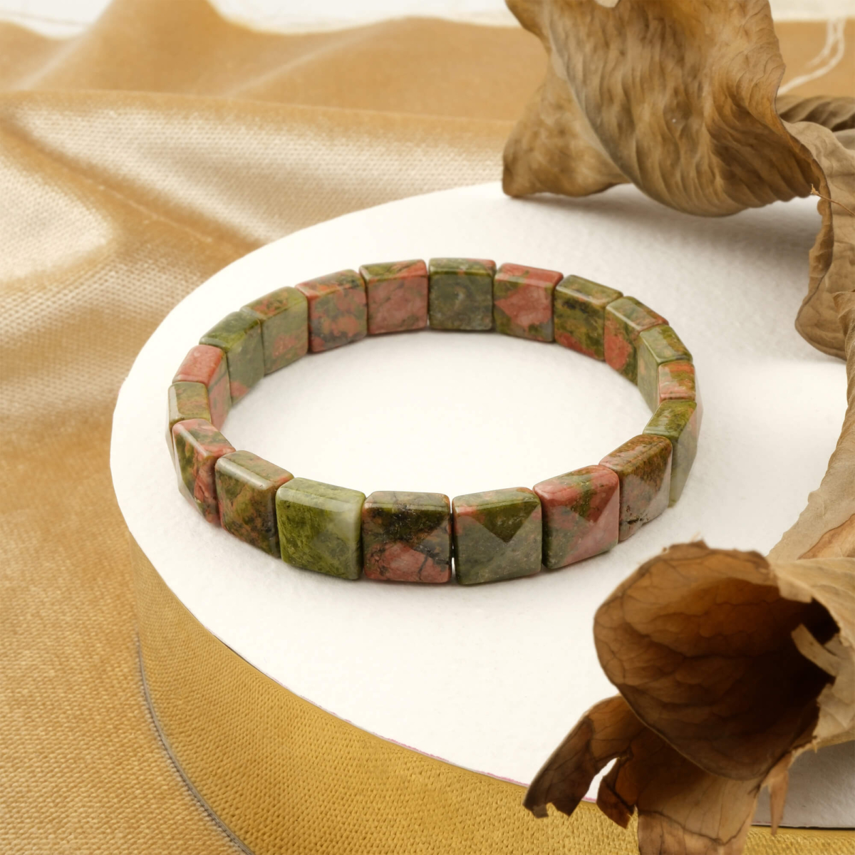 Unakit Doğal Taş Rolex Bileklik