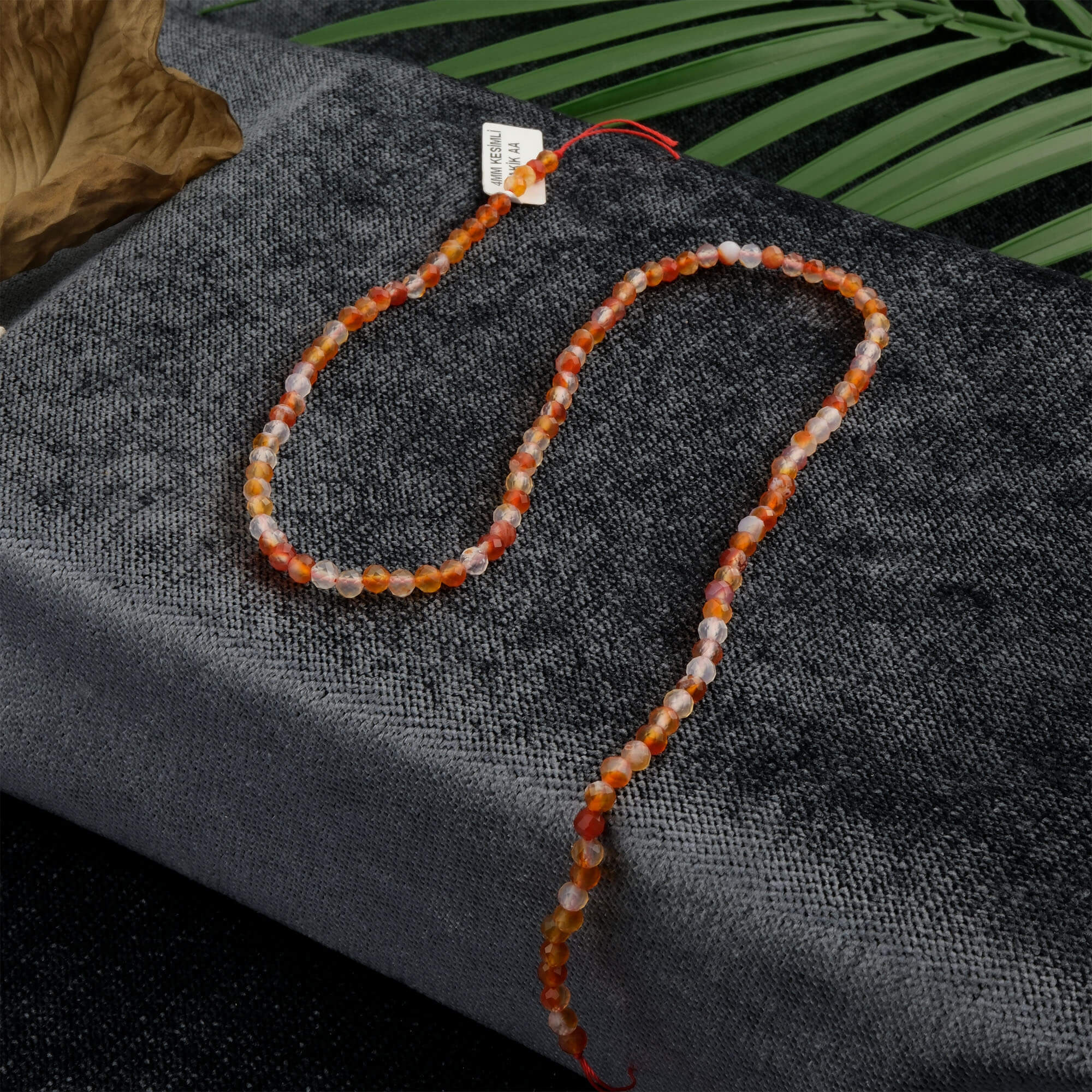 2A Kalite Kesimli Akik doğal taş dizi 4mm – denge, koruma ve istikrar enerjisini güçlendiren toptan doğal taş dizi