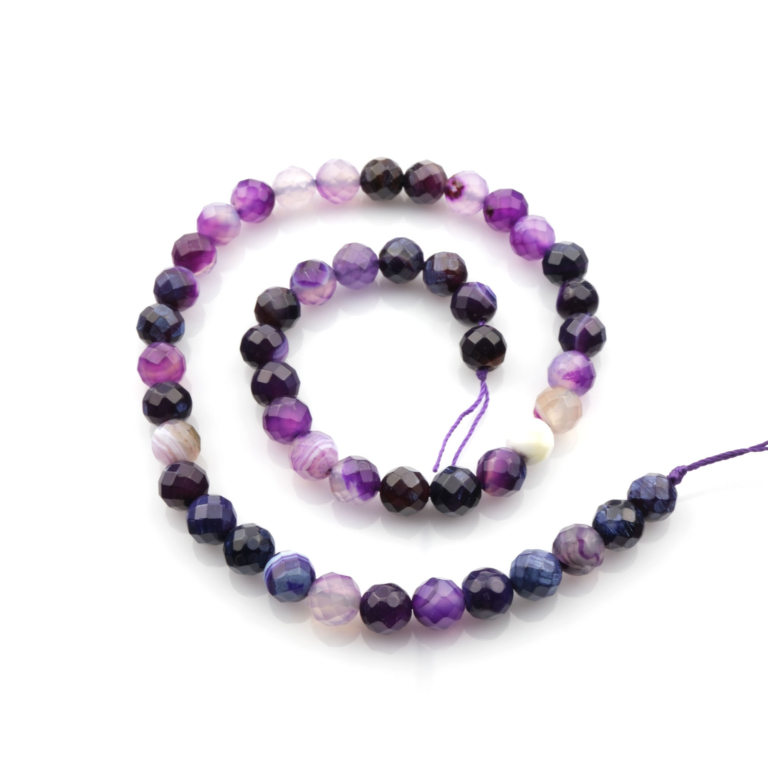 2A Kalite Kesimli Madagaskar Akik doğal taş dizi 8mm – içsel denge, kararlılık ve koruyucu enerji sağlayan toptan doğal taş dizi