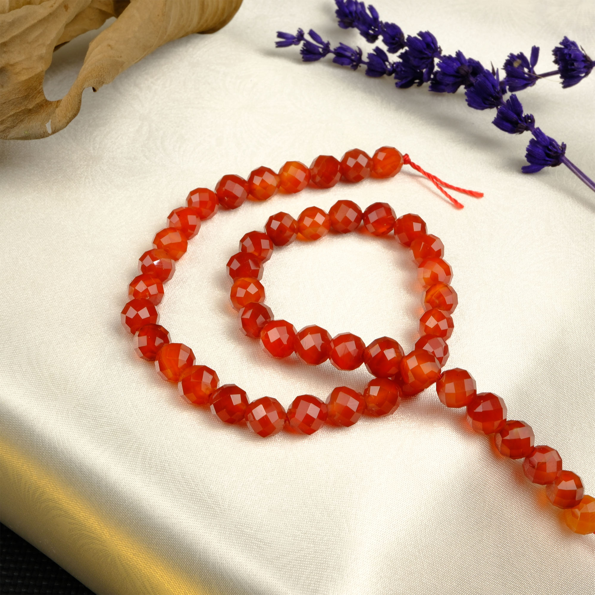 2A Kalite Kesimli Turuncu Akik doğal taş dizi 8mm – sıcak turuncu tonlarıyla canlılık, cesaret ve enerji veren toptan doğal taş dizi