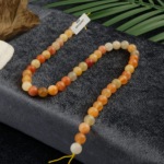 Aragonit doğal taş dizi 8mm – toprak enerjisiyle denge, huzur ve stres giderici etki sunan toptan doğal taş dizi.