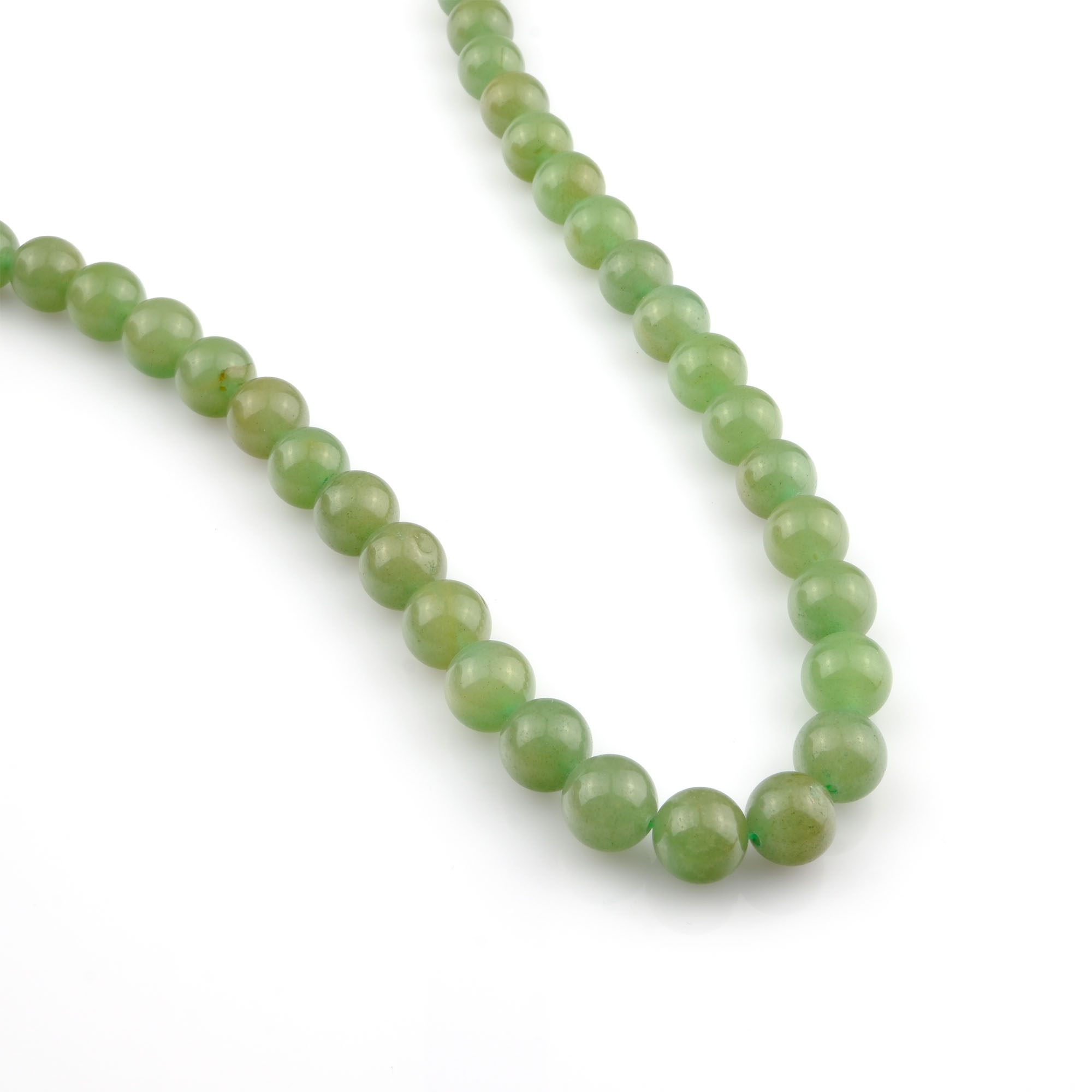 Aventurin doğal taş dizi 10mm – yeşilin huzur verici tonlarıyla bolluk, şans ve denge enerjisini yayan zarif görünümlü toptan doğal taş dizi.