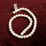 Beyaz Turkuaz doğal taş dizi 8mm – dinginlik, ruhsal arınma ve koruma enerjisini destekleyen toptan doğal taş dizi