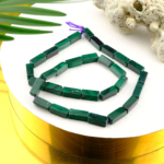 Çubuk kesim Malahit doğal taş dizi – dönüşüm, denge ve koruma enerjisini yansıtan toptan doğal taş dizi