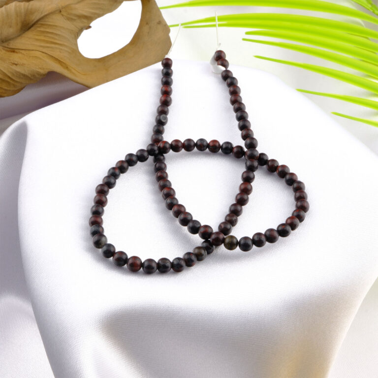 Dragon Jasper doğal taş dizi 4mm – yeşil, kırmızı ve kahverengi tonlarıyla güç, koruma ve denge enerjisi yayan toptan doğal taş dizi.