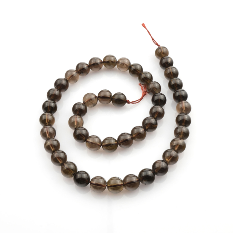 Dumanlı Kuvars doğal taş dizi 8mm – kahverengi ve gri tonlarıyla negatif enerjileri dönüştüren, odaklanma ve denge sağlayan toptan doğal taş dizi