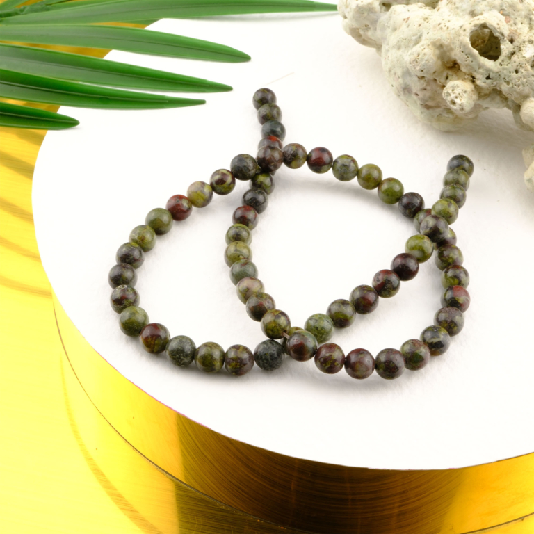 Graon Jasper doğal taş dizi 6mm – dayanıklılık, topraklama ve güçlü enerji sunan toptan doğal taş dizi