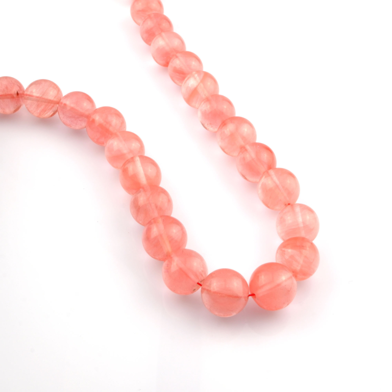 Gül Kuvars toptan doğal taş dizi 14mm – pembe tonlarıyla sevgi, huzur ve şefkat enerjisi yayan zarif doğal taş modeli.