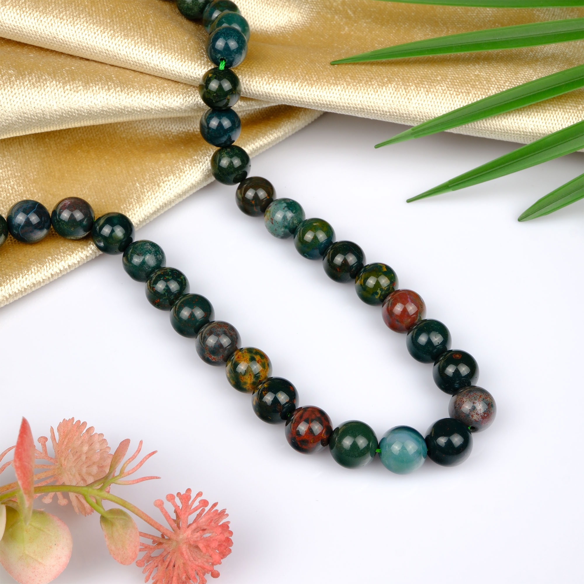 Kantaşı toptan doğal taş dizi 12mm – kırmızımsı kahverengi tonlarıyla güç, canlılık ve koruma enerjisi sağlayan doğal taş modeli.