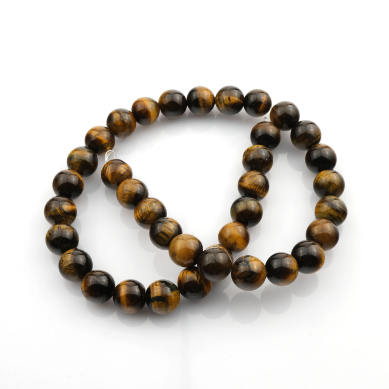 Kaplangözü doğal taş dizi 10mm – güç, cesaret ve içsel denge enerjisini artıran toptan doğal taş dizi