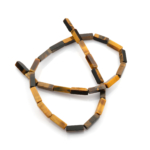 Kaplangözü doğal taş dizi — toptan doğal taş dizi; altın kahverengi çizgileriyle koruma, cesaret ve odaklanma enerjisi sağlayan taş.