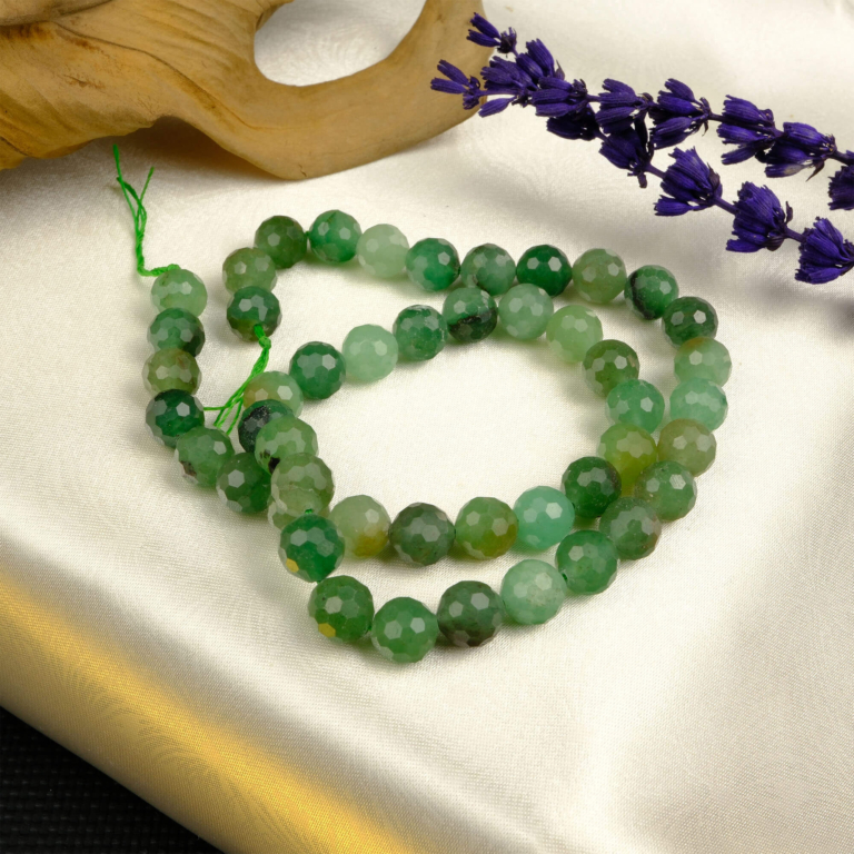 Kesimli Aventurin doğal taş dizi 8mm – bolluk, canlılık ve pozitif enerji taşıyan toptan doğal taş dizi