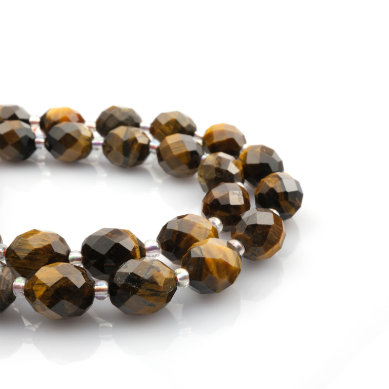 Kesimli Kaplangözü doğal taş dizi 8-10 mm – cesaret, özgüven ve koruma enerjisini artıran toptan doğal taş dizi