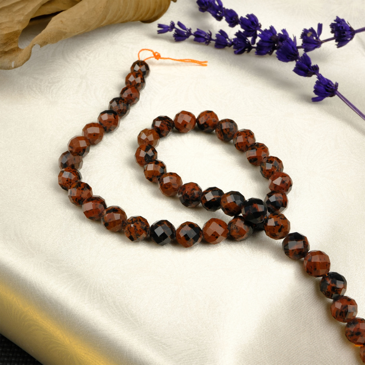 Kesimli Kırmızı Obsidyen doğal taş dizi 8mm – koruma, güç ve enerji dengesini artıran toptan doğal taş dizi