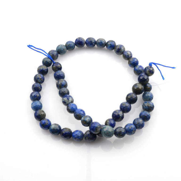 Kesimli Lapis Lazuli doğal taş dizi 8mm – lacivert tonlarıyla bilgelik, sezgi ve ruhsal farkındalık enerjisi taşıyan toptan doğal taş dizi