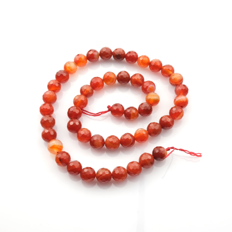 Kesimli Madagaskar Akik doğal taş dizi 8mm – toprak tonlarıyla denge, koruma ve içsel huzur enerjisi sunan toptan doğal taş dizi