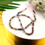 Kesimli Mix doğal taş dizi 4mm – farklı taşların enerjilerini bir arada sunan, renkli ve çok amaçlı toptan doğal taş dizi