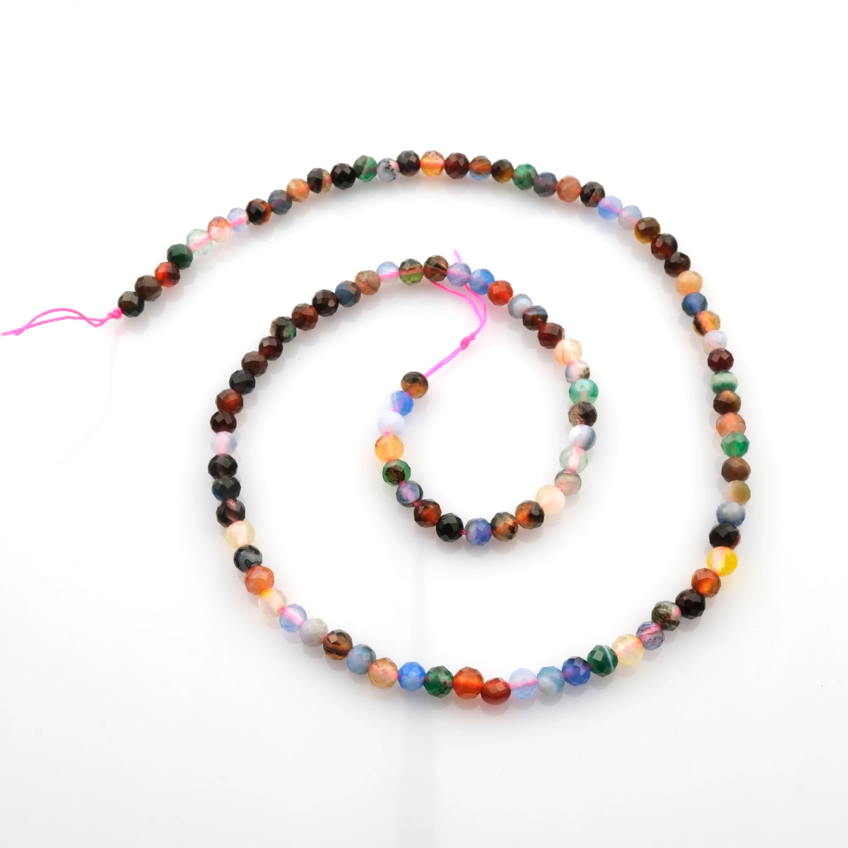 Kesimli Mix doğal taş dizi 4mm – farklı taşların enerjilerini bir arada sunan, renkli ve çok amaçlı toptan doğal taş dizi