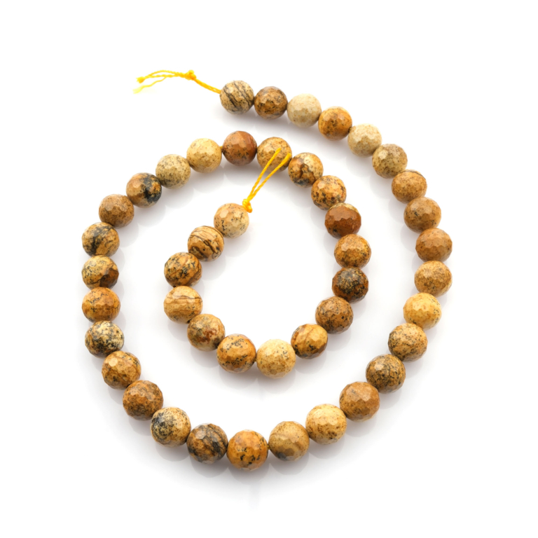 Kesimli Odun Jasper doğal taş dizi 8mm – topraklayıcı enerjisi, doğal dokusu ve güçlü dayanıklılığıyla öne çıkan toptan doğal taş dizi